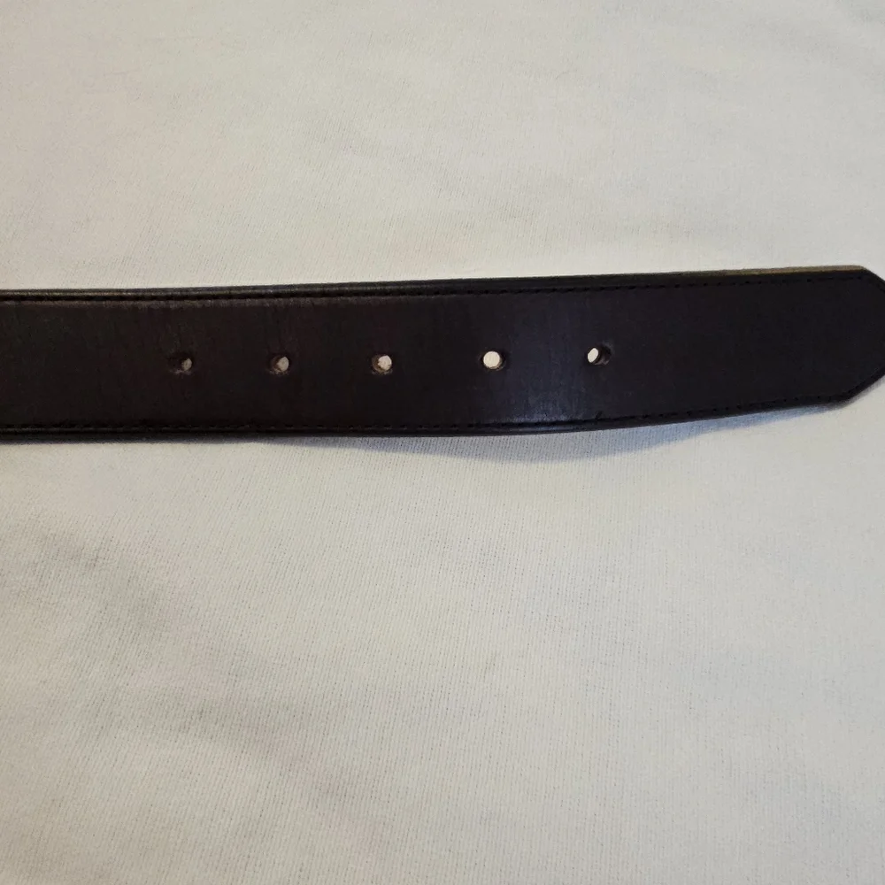 LL Bean Full Grain Leather Belt Brown Made in USA size 44 OHTR8